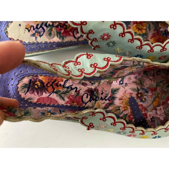 COPY - Irregular Choice Embroidered Kitten Heel Shoes EUC - Picture 6 of 12